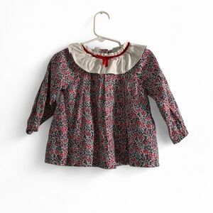 Baby Janie and Jack floral dress with collars and bloomers 18-24m new